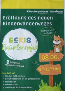 Eröffnung des neuen Kinderwanderweges " Eckis Naturlehrpfad" - Schöneck / Vogtland